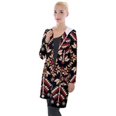 Vector Illustration Of Ukrainian Folk Seamless Pattern Ethnic Ornament Border Element Traditional Hooded Pocket Cardigan