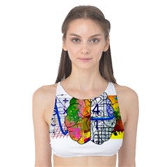 Brain Cerebrum Biology Abstract Tank Bikini Top by pakminggu