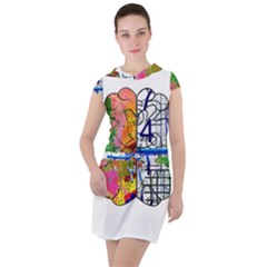 Brain Cerebrum Biology Abstract Drawstring Hooded Dress