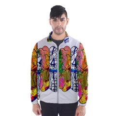 Brain Cerebrum Biology Abstract Men s Windbreaker