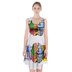 Brain Cerebrum Biology Abstract Racerback Midi Dress