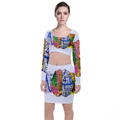 Brain Cerebrum Biology Abstract Top And Skirt Sets