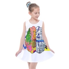 Brain Cerebrum Biology Abstract Kids  Summer Dress