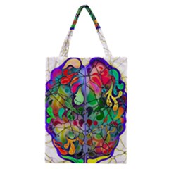 Brain Head Mind Man Silhouette Classic Tote Bag by pakminggu