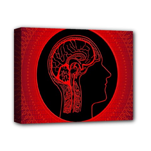 Artificial Intelligence Brain Think Deluxe Canvas 14  X 11  (stretched) by pakminggu