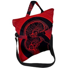 Artificial Intelligence Brain Think Fold Over Handle Tote Bag by pakminggu