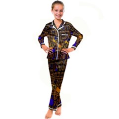 Binary Code Transformation Kids  Satin Long Sleeve Pajamas Set by pakminggu