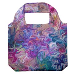 Painted Flames Premium Foldable Grocery Recycle Bag by kaleidomarblingart