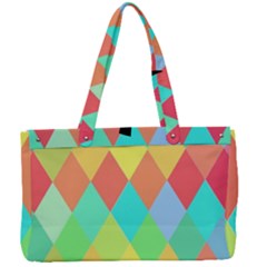 Low Poly Triangles Canvas Work Bag