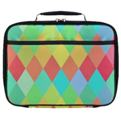 Low Poly Triangles Full Print Lunch Bag by danenraven