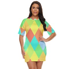 Low Poly Triangles Just Threw It On Dress by danenraven
