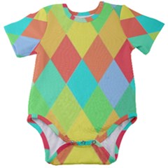 Low Poly Triangles Baby Short Sleeve Bodysuit by danenraven