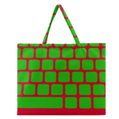 Keyboard Keys Computer Input Pc Zipper Large Tote Bag by danenraven