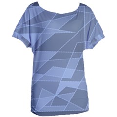 Lines Shapes Pattern Web Creative Women s Oversized Tee by danenraven