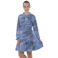 Lines Shapes Pattern Web Creative All Frills Chiffon Dress by danenraven