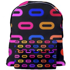 Pattern Background Structure Black Giant Full Print Backpack by danenraven