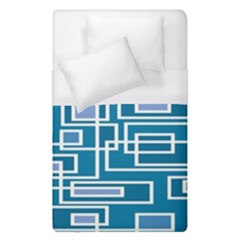 Geometric Rectangle Shape Linear Duvet Cover (single Size) by danenraven