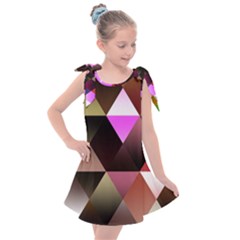 Abstract Geometric Triangles Shapes Kids  Tie Up Tunic Dress by danenraven
