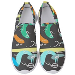 Repetition Seamless Child Sketch Men s Slip On Sneakers