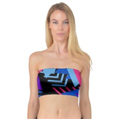 Memphis Pattern Geometric Abstract Bandeau Top by danenraven