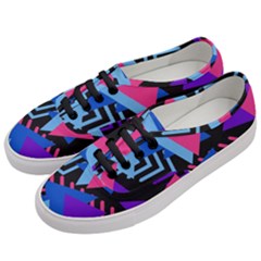 Memphis Pattern Geometric Abstract Women s Classic Low Top Sneakers by danenraven