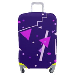 Purple Blue Geometric Pattern Luggage Cover (medium) by danenraven