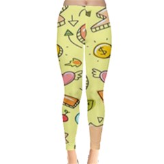 Cute Sketch Child Graphic Funny Leggings  by danenraven