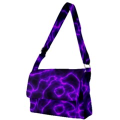 Purple Pattern Background Structure Full Print Messenger Bag (l)
