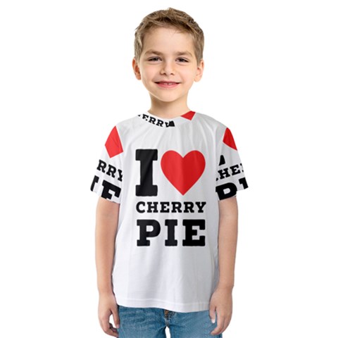 I Love Cherry Pie Kids  Sport Mesh Tee by ilovewhateva