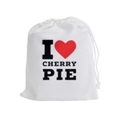 I Love Cherry Pie Drawstring Pouch (xl)