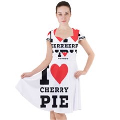 I Love Cherry Pie Cap Sleeve Midi Dress by ilovewhateva