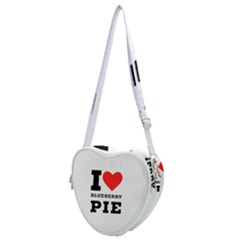 I Love Blueberry Heart Shoulder Bag by ilovewhateva