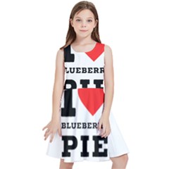 I Love Blueberry Kids  Skater Dress by ilovewhateva