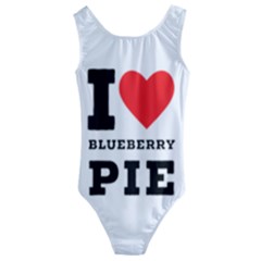 I Love Blueberry Kids  Cut-out Back One Piece Swimsuit by ilovewhateva