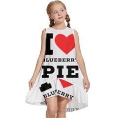 I Love Blueberry Kids  Frill Swing Dress by ilovewhateva