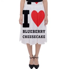 I Love Blueberry Cheesecake  Classic Midi Skirt by ilovewhateva