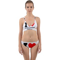 I Love Blueberry Cheesecake  Wrap Around Bikini Set by ilovewhateva