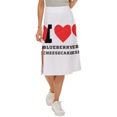 I Love Blueberry Cheesecake  Midi Panel Skirt by ilovewhateva
