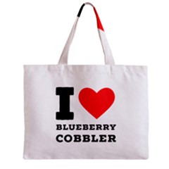 I Love Blueberry Cobbler Zipper Mini Tote Bag by ilovewhateva