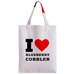 I Love Blueberry Cobbler Zipper Classic Tote Bag by ilovewhateva