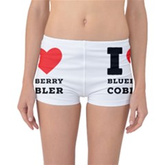 I Love Blueberry Cobbler Reversible Boyleg Bikini Bottoms by ilovewhateva