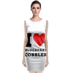 I Love Blueberry Cobbler Sleeveless Velvet Midi Dress by ilovewhateva