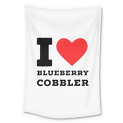 I Love Blueberry Cobbler Large Tapestry by ilovewhateva