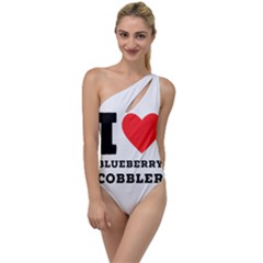 I Love Blueberry Cobbler To One Side Swimsuit by ilovewhateva