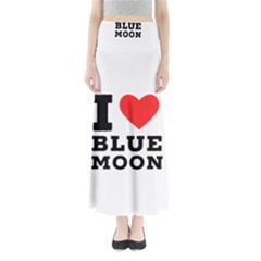 I Love Blue Moon Full Length Maxi Skirt by ilovewhateva