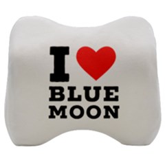 I Love Blue Moon Velour Head Support Cushion by ilovewhateva