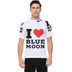 I Love Blue Moon Men s Short Sleeve Rash Guard by ilovewhateva