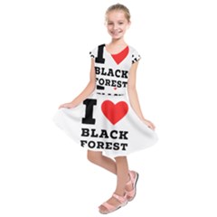 I Love Black Forest Kids  Short Sleeve Dress by ilovewhateva