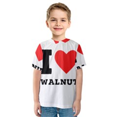 I love walnut Kids  Sport Mesh Tee
