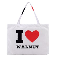 I love walnut Zipper Medium Tote Bag